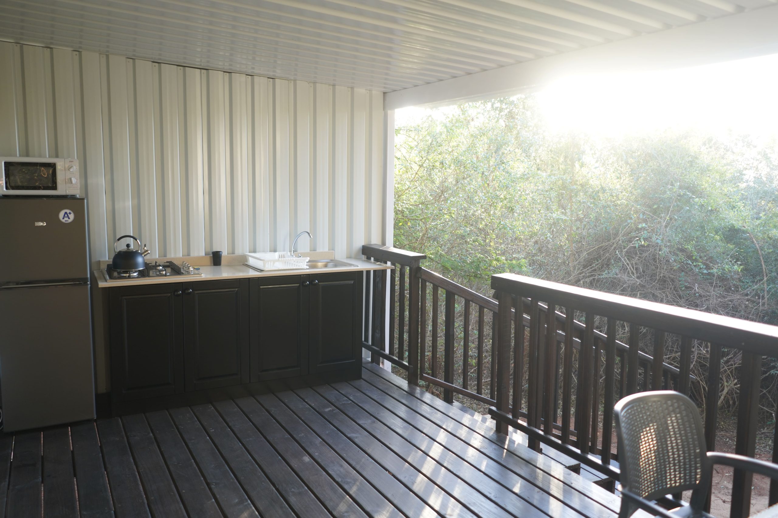 Twin room self-catering bush cottage in sand forest at Mazuri Bush Cottages near Hluhluwe iMfolozi Park